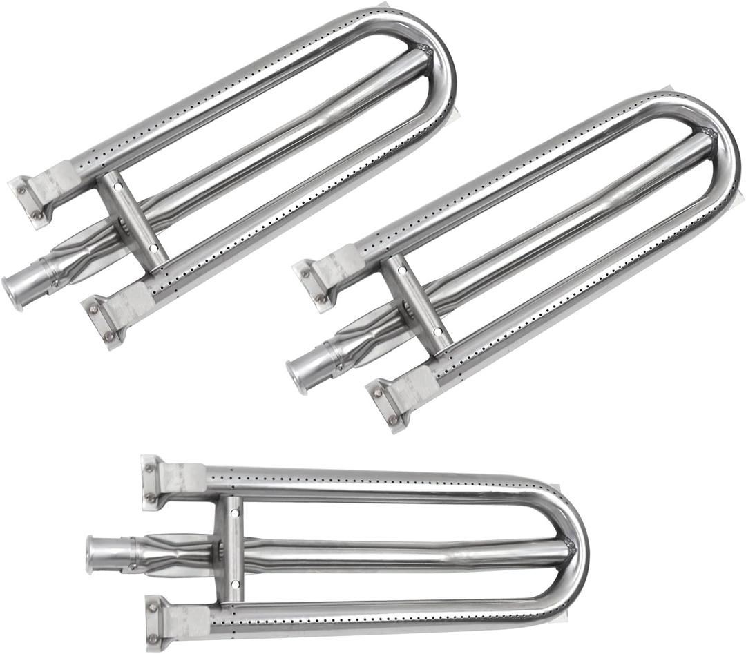 Kalomo 19Grill Burners Radiant Tray Ceramic Rods for DCS Grill 27DBQR, DCS 36 BGB36-BQARL, DCS 48 BGB48-BQARL, DCS 30 BGB30-BQRN, Charmglow 810-8905-S, Stainless Steel Cook Grill Replacement Parts