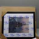 Frame Amo 16x20 Black Solid Wood Poster Frame, White Multi Mat for 11x14 and 12x16 Image, 1 inch Wide, Acrylic Front