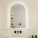 Arched LED Bathroom Mirrors with Lights 24"x36" LED Mirror for Bathroom,Led Vanity Mirror, Anti-Fog,LED Mirrors with Light, Anti-Fog, Dimmable, 3 Color, Shatterproof, Touch Sensor