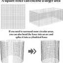 10 Pack Plant Protector from Animals, 12'' x 12'' Square Metal Plant Cages Wire Plant Protectors 40pcs Metal Mesh to Keep Animals Out, Garden Protection Bunny Barricades for Garden Flowers Vegetables