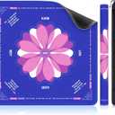 XINTONG American Mahjong Mat, 3232 Inches,3mm Thickness | Mahjong Mat for Table with Rules, Anti-Slip,Waterproof, Noise Reduction, Wrinkle-Free Mah jongg Mat.(blue), 32 inches x 32 inches x 0.12 inches