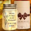 Kenon Mason Jar Gifts for Women, Birthday Gifts for Women, Home Decoration Lights, Personalized Jar Night Light Thank You Christmas Gift for Women Friendship Graduation Employee Coworkers (You are Awesome)