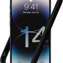 RhinoShield Bumper Case Compatible with [iPhone 14 Pro] | CrashGuard NX - Shock Absorbent Slim Design Protective Cover 3.5M / 11ft Drop Protection - Black