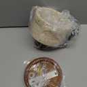 Faux Travertine Wall Sconce, 4.7" Hardwired Wall Mounted Light, 180° Rotatable Mid Century Modern Marble Lamp for Bedroom, Bedside, Reading (E26 Bulb Not Included)