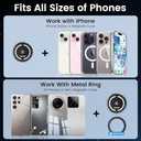 OHLPRO for MagSafe Car Mount Charger iPhone Wireless Car Charger, Stick on Dashboard Magnetic Phone Holder Mount for iPhone 17 Pro Plus Max 16 15 14 13 12 Series, 15W Fast Charging, Aluminum Shell (Dark Gray)