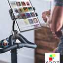 Handlebar Tablet Holder for Bike Pram Moto Wheel Chair [Metal Gooseneck Arm] Stroller Boat Treadmill Bicycle Mount Clamp for Tablet & Phone, iPad Pro Air Mini, Galaxy Tab, Kindle, 4-13"