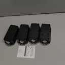 Ellasay Solar Fence Lights Outdoor: 4-Pack Solar Powered Wall Lights Up and Down Waterproof IP653 Color Brighter LED Focus Lens SolarLights Dusk to Dawn 12h for Patio/Backyard/Porch/Railing