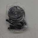 Misting Stroller Fan, 6000mAh Battery Operated Portable Fan with Light & 360 Pivoting, Personal Fans with Flexible Tripod for Baby, Office, Travel,Treadmill,Outdoors (Black)