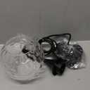 JHLBYL Glass Pendant Light fixtures, 6'' Kitchen Pendant Lights Black Pendant Light with Hammered Glass Pendant Lights Kitchen Island Over Sink Dining Room Foyer