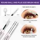 GAQQI Lash Cluster Glue, Lash Bond and Seal Waterproof, Bond & Seal Eyelash Glue for Clusters, Eyelash Adhesive Black Long-Lasting 72H, Latex-Free5ml+5ml
