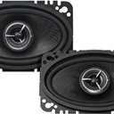Kenwood KFC-X463C Excelon 4x6 2-Way Speaker System - Pair (Black)