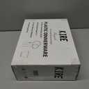 KIRE 150 PCS Purple Plastic Plates - Purple Dinnerware Set Disposable 25 Dinner & 25 Salad Plates 25Forks 25Knives 25Spoons 25Clear Cups for Birthday/Baby Shower/Easter/Spring