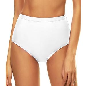 Bellecarrie Women's High Waisted Bikini Swim Bottoms Full Coverage Tankini Swimsuit Bottoms Dance Briefs S