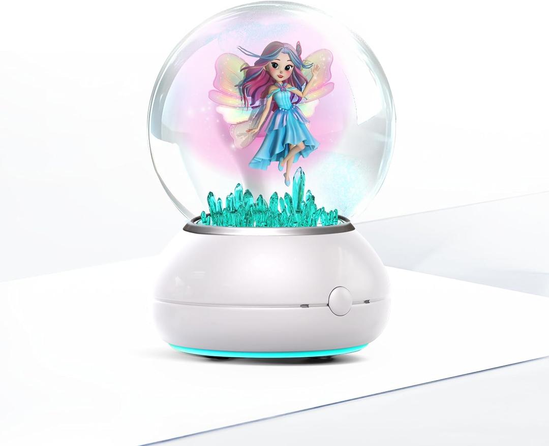 Imagix Crystal Ball AI-Powered Interactive Hologram Toy for Kids, Talking 3D Fairy & Dragon Companion with Stories, Games, Learning & Voice Chat, Ages 5+