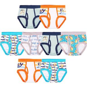 Bluey Boys 100% Combed Cotton Underwear Briefs, Sizes  6