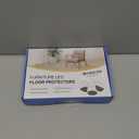 24 Pcs Chair Leg Floor Protectors Round, Silicone Felt Furniture Leg Pads Caps Covers for Hardwood Floors (Fit 1-5/16" to 2") (Clear)