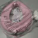 ANGELBLISS Baby Potty Training Toilet Seat with Soft Cushion Handles, Haute Collection, Double Anti-Slip Design and Splash Guard for Boys and Girls (Pink)