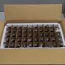 YoleShy 1oz Glass Dropper Bottle, 50 Pack Amber Glass Bottles with Glass Droppers and Black Cap for Essential Oils, Lab Chemicals, Perfumes