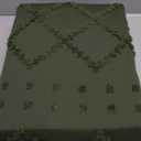 Bedsure Boho Duvet Cover Queen Size - Dark Green Breathable & Soft Boho Bedding, Machine Washable Comforter Cover for All Seasons, Includes 1 Duvet Cover 90"x90" with 2 Pillow Shams & Zipper Closure