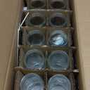 Ruckae 16oz 10 Pack Juice Bottles, Glass Bottles with Lids, Smoothie Cup Lids and Straws, Water Bottle Mason Jar Drinking Glasses for Juicing, Smoothies, Kombucha (Transparent)