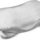 Thickened Satin Pillowcase for Zelimun Cervical Pillow, Smooth & Soft Pillowcase, Contour Pillow Cover with Zipper (Grey)