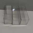 Bathroom Drawer Organizer Stackable Storage Drawers Clear Plastic Storage Bins Medicine Cabinet Organizer Makeup Organizers w Removable Divider Home Workspace Office Desktop Vanity Gift Idea 3Pack