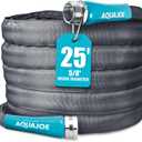 Aqua Joe AJFJH25-58-PRO FiberJacket Non-Expanding Kink-Free Garden, RV, Marine and Camper Hose, Ultra-Lightweight, Drinking Water Safe, ft, 25-Foot x 5/8-Inch