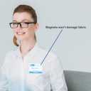 Avery Customizable Name Badges, Magnet Style, 3" x 4", Clear Name Tag Holders, White Laser/Inkjet Printable Inserts, 24 Total (8780) (True)