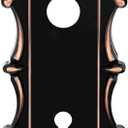 Mortise Lock Door Knob Plate for Interior Doors 2 Pack Antique Oil Rubbed Bronze Door Lock Cover Handle Vintage Old Style Door Knob Conversion Kit