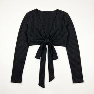 YYA Women Front Shrugs Black, Size XL