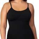 SHAPERMINT Womens Tops - Scoop Neck Cami Body Shaper for Women, Shapewear Tummy Control, Camisole Tank Tops for Women (XX-Large, 1 Pack, Black)
