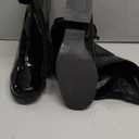 GOGO Boots for Women, Knee High Boots, Low Block Heel Zipper Boots Ladies Party Dance Shoes (8, Black)