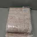 Washable Runner Rugs for Bedroom - 2x6 Runner Rug Non Slip, Ultra-Thin Entryway Runner, Soft Abstract Kitchen Runner for Hallway, Laundry, Bathroom, Indoor Door Mat(2'x6', Pink/Ivory)