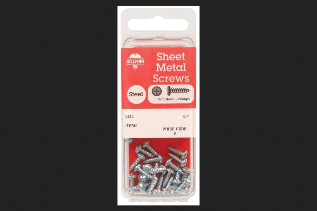 Hillman 8 in. x 3/4 in. L Phillips Pan Head Zinc-Plated Steel Sheet Metal Screws 16 1 pk