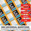 QUOKKA Trivia Card Games for Adults with 500 Questions Party Board Games for Adults, Teens and Families Trivia Cards with Answers in General Knowledge Fun Game for Family Game Night