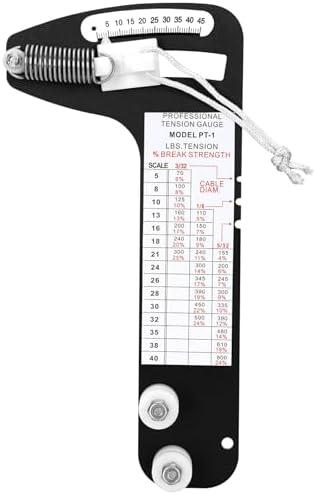 PT-1 Sailboat Rigging Tension Gauge, Professional Wire Rope Standing Rigging for 3/32", 1/8", 5/32" Diameter Wire Cable, Hands-Off Accurate Rigging Tool Rated up to 800 lb, for Sail Rigging