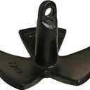 MarineNow Black PVC Vinyl Coated River Anchor | Durable Scratch-Resistant Finish | Secure Hold in Mud, Sand & Gravel