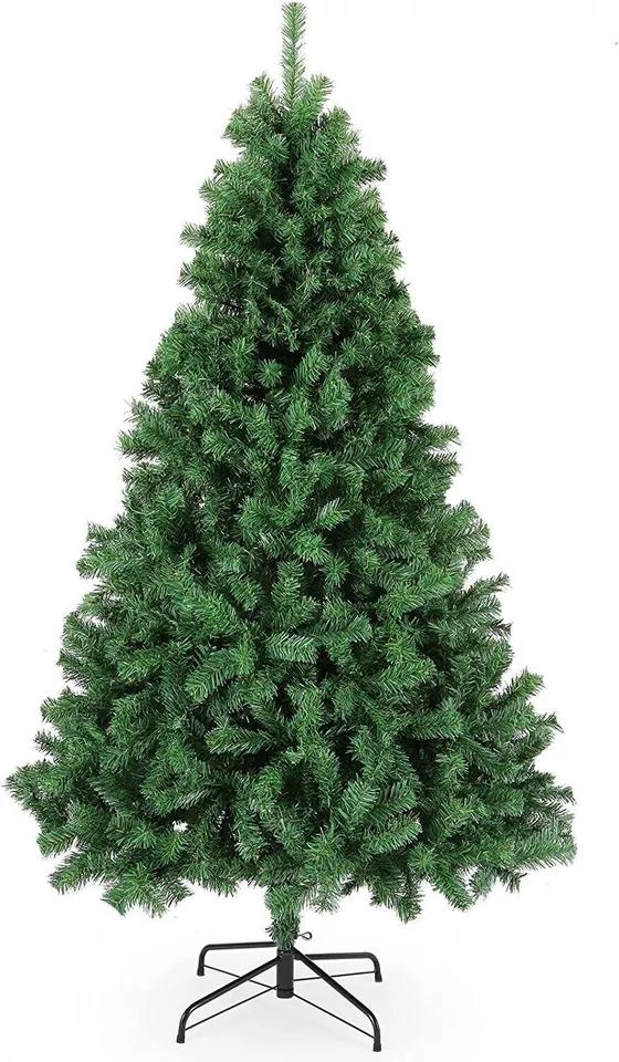 4FT Christmas Tree Pine Bushy Green Artificial Xmas Tree With Metal Stand Decor