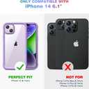 Diaclara Designed for iPhone 14 Case, Full Body Rugged Case with Built-in Touch Sensitive Anti-Scratch Screen Protector, with Camera Lens Protector for iPhone 14 6.1" (Peri Purple)