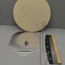 Round Pizza Stone for Oven 16 inch - Large Pizza Stone with Handles, Metal Pizza Peel, Pizza Cutter and Dough Tool - Baking Stone for Oven Bread - Thick Durable Cordierite Baking Stones