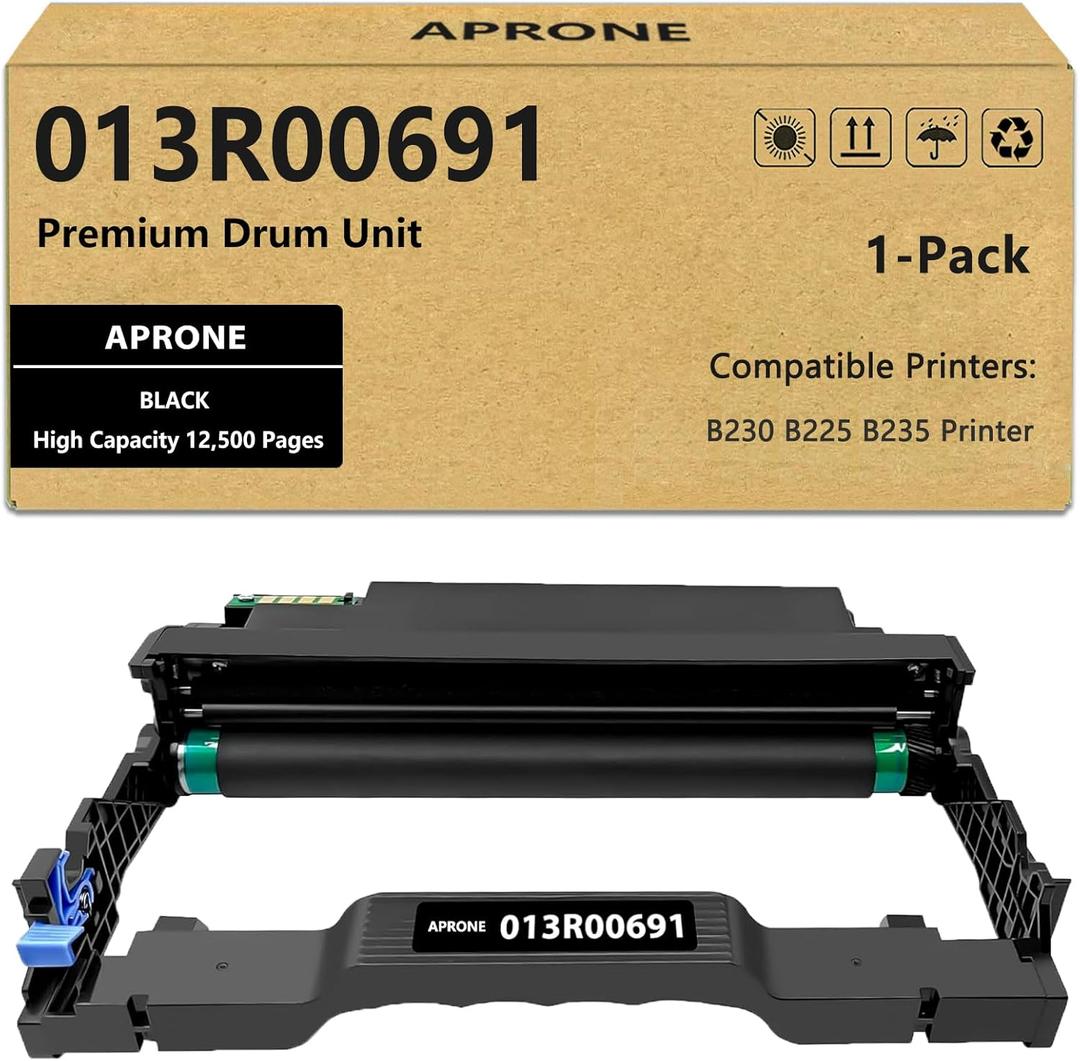 APRONE B230 013R00691 Drum Unit Compatible for B230 B225 B235 Printer Extra High Capacity (12,500 Pages,1-Pack)