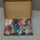 Syhood 24 Colors Zipper Repair Kit, #5 Nylon Coil Sewing Zippers Sewing Supplies Zipper Tape Zippers by the Yard with 96 Pcs Zip Pulls Sliders Purse Hardware for Bags Making(24yard,Dark Morandi)
