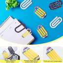 Teacher Supplies Back to School Jumbo Paper Clips Teacher Appreciation Gift 4 Inch Acrylic Paperclip Bookmark Gift Set Big Personalized Paper Clips for Book Lovers 12Pcs