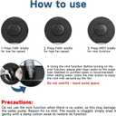 Car Fan, Portable USB Powered Dual Head Cooling Fan for Car, 360 Rotatable & 2 Speeds Adjustable & Mist Function, Powerful Air Circulation for Vehicle Truck SUV Jeep RV Boat, 12V, Medium