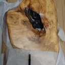 WELLAND Irregular Cedar Wood Sculpture 8.75" W x 1.75" D x 17.75" H Natural Edge Tabletop Statues, Handmade Ornaments, Dcor for Living Room, Home Office, Bedroom,