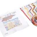 Dimensions 07223 Needlepoint Kit, Beach Side View Needlepoint Set, 5" W x 5" H