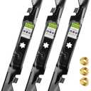 3-Pack Toothed Mulching Blades Replacement for Cub Cadet 490-110-C188 742-05620 742P05620-X, Fits 60" Deck Ultima Series ZT2-60 ZT3-60 ZTS2-60, 6-Point Star Center Hole