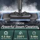 Steam Cleaner with 28 Accessories for Home, 1800W Powerful Multipurpose Steam Mop with 1.5L Tank for Floor Cleaning, Chemical-Free Heavy Duty Steamer for Cleaning Floors, Couch, Tile, Grout and Car
