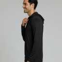 Real Essentials 3 Pack: Men's Dry Fit Wicking Long Sleeve Fishing Active Hoodie Pullover Sweatshirt (Big & Tall) (Black, XL)
