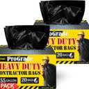 Reli. Contractor Garbage Bags 55 Gallon | 40 Trash Bags | Heavy Duty | Black Contractor